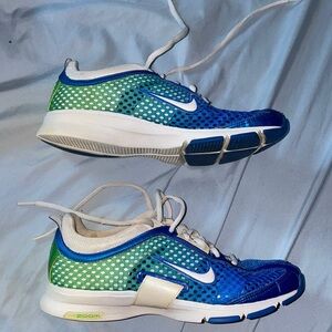 Blue green Nike zoom rare net swoosh non slip sneaker run athletics sports walk